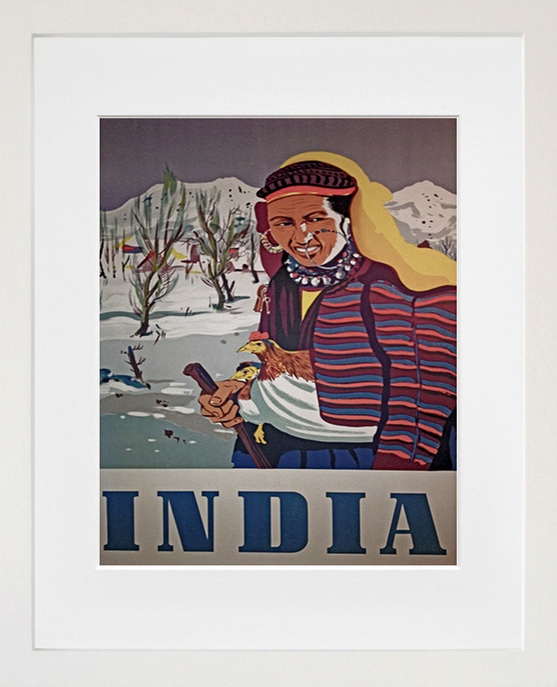 Travel Art India Print Poster Indian Vintage Home Decor (XR94)