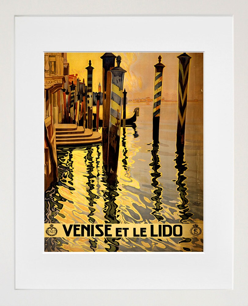 Art Venice Italy Travel Poster Italian Vintage Print (ZT176)