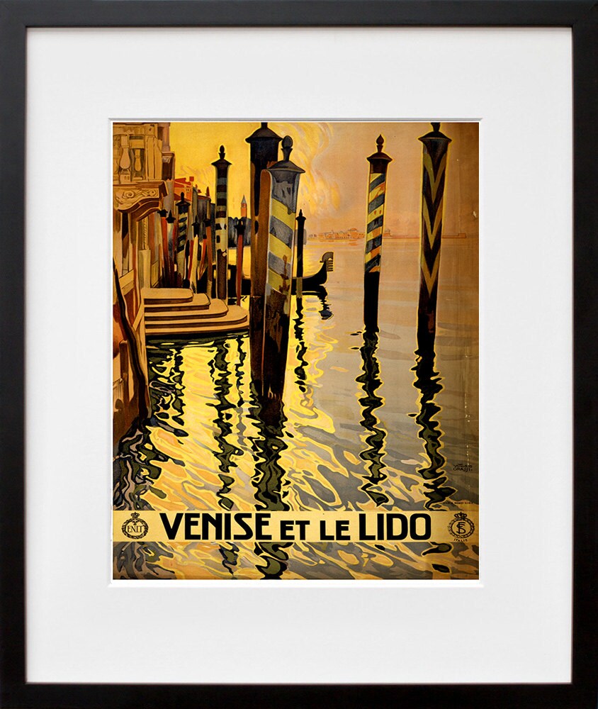 Art Venice Italy Travel Poster Italian Vintage Print (ZT176)