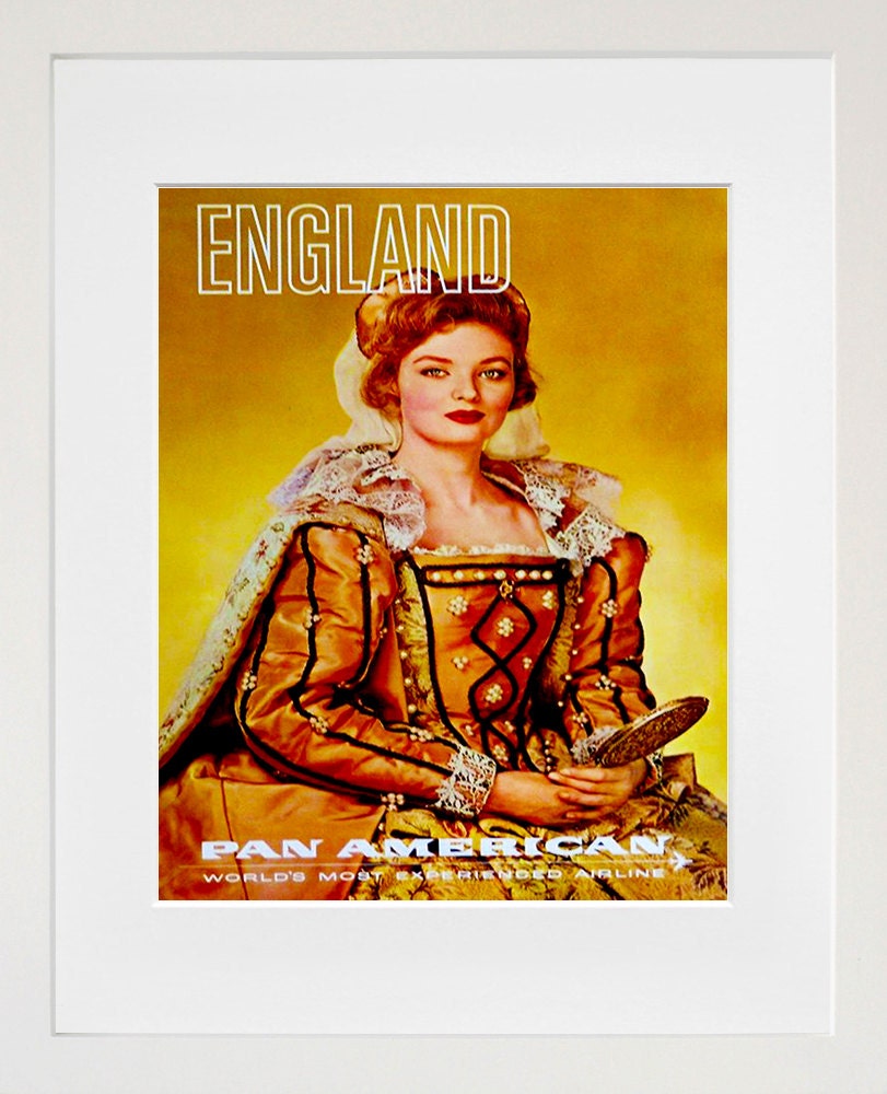 Art England Travel Poster English Royalty Vintage Print (ZT172)