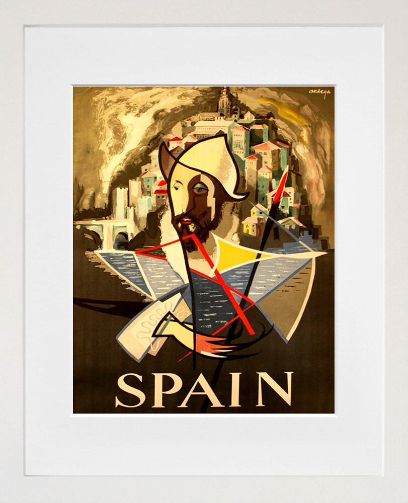 Abstract Spain Travel Poster Spanish Art Vintage Print (ZT157)