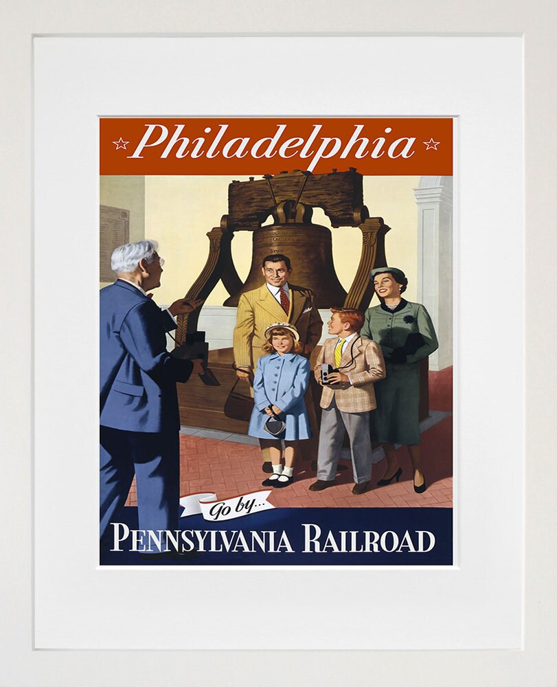 Art Philadelphia Travel Print America Vintage Poster (TR151)