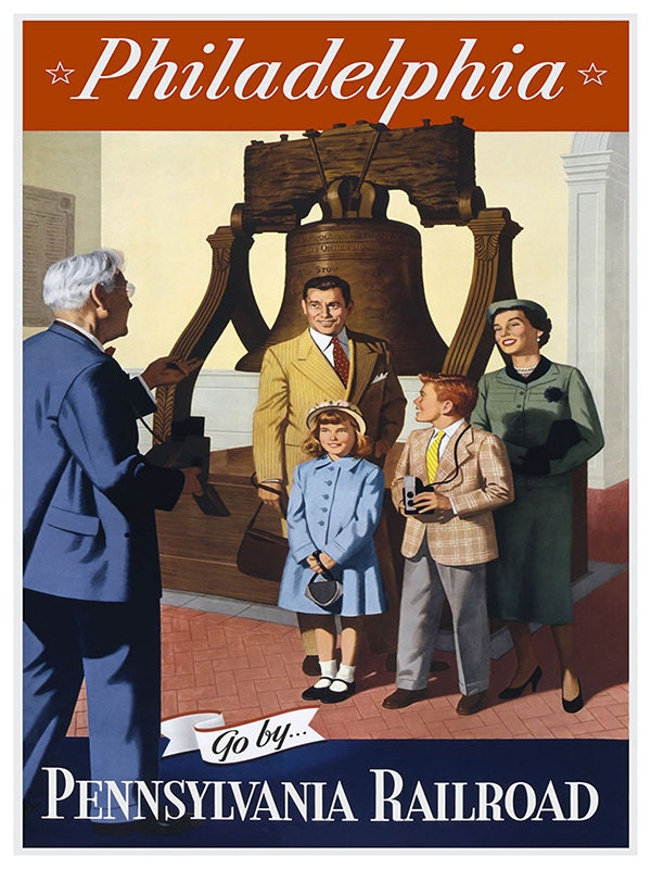 Art Philadelphia Travel Print America Vintage Poster (TR151)