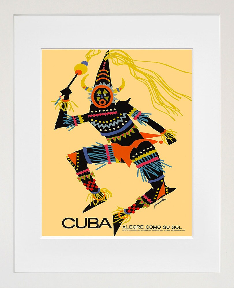 Cuba Art Exhibition Poster Vintage Travel Print (TR149)