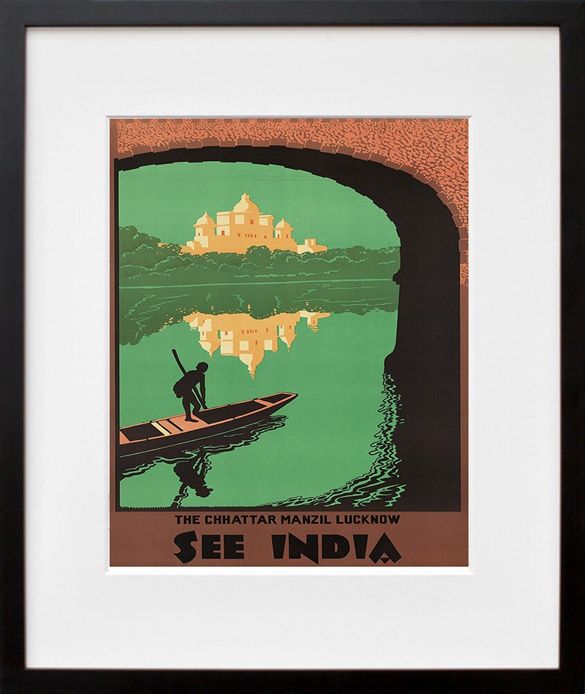 India Wall Art Travel Poster Vintage Print (ZT241)