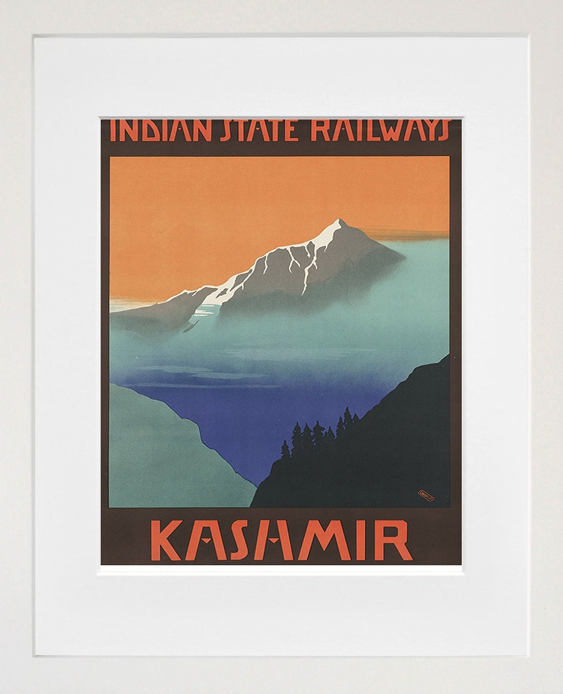 Travel Art Kashmir India Poster Vintage Print Wall Decor (ZT237)