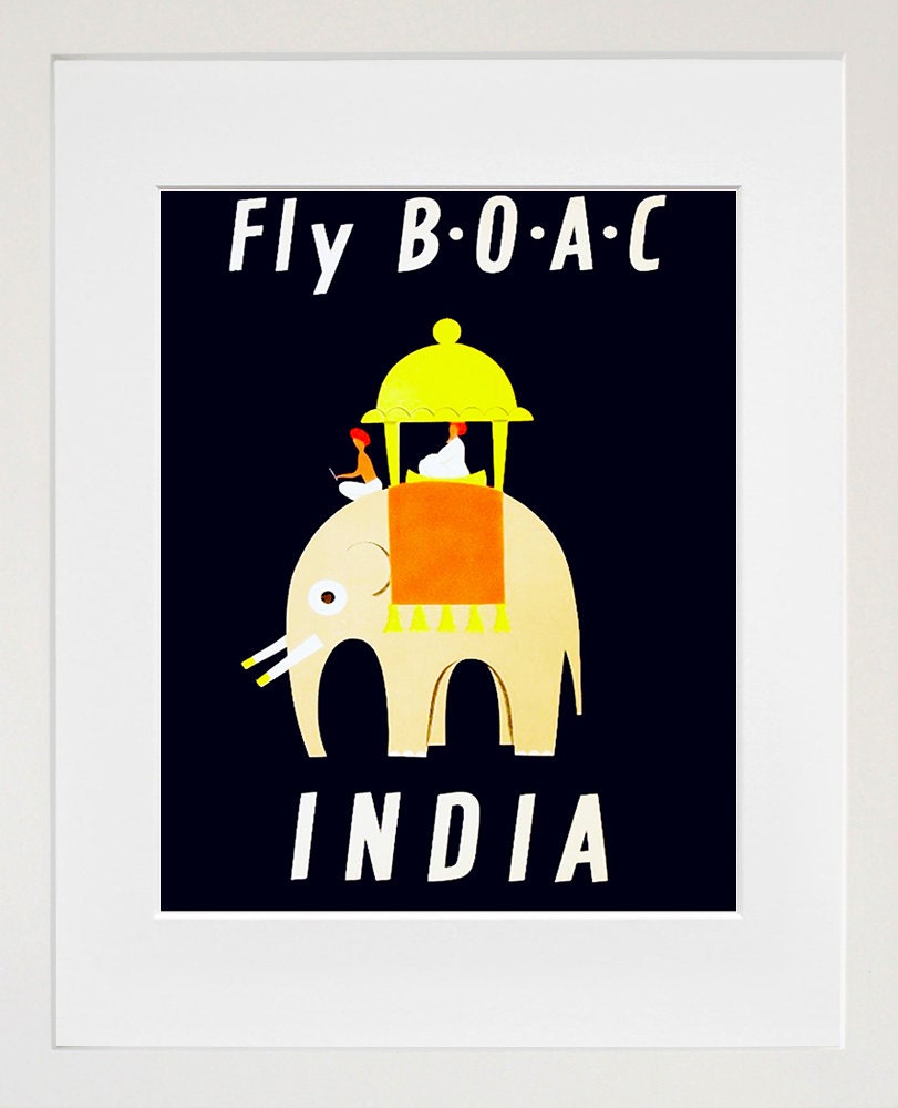 India Travel Poster Vintage Wall Art Print (ZT243)