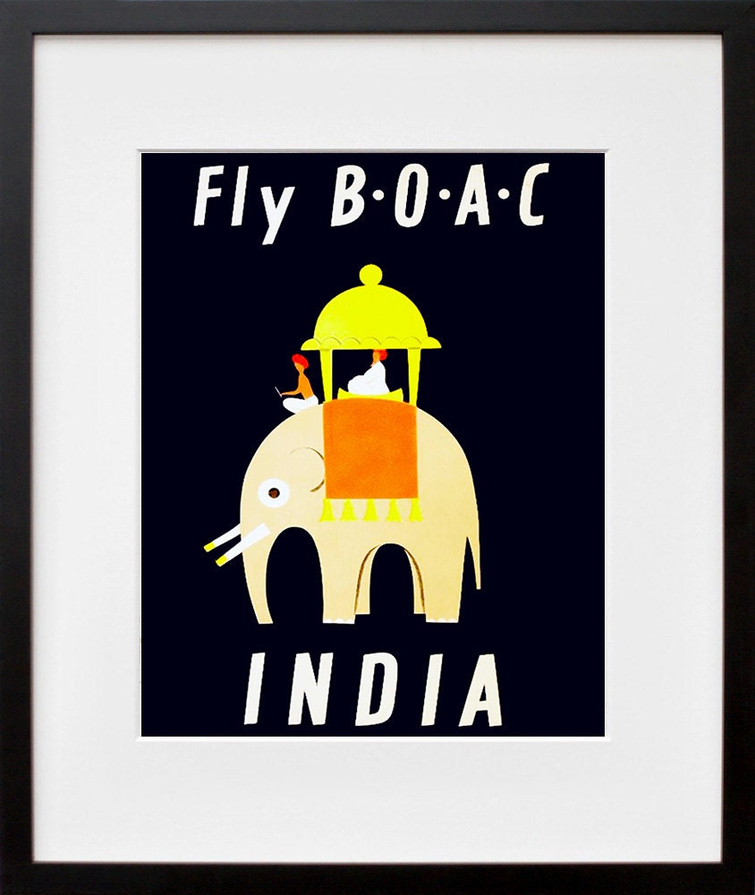 India Travel Poster Vintage Wall Art Print (ZT243)