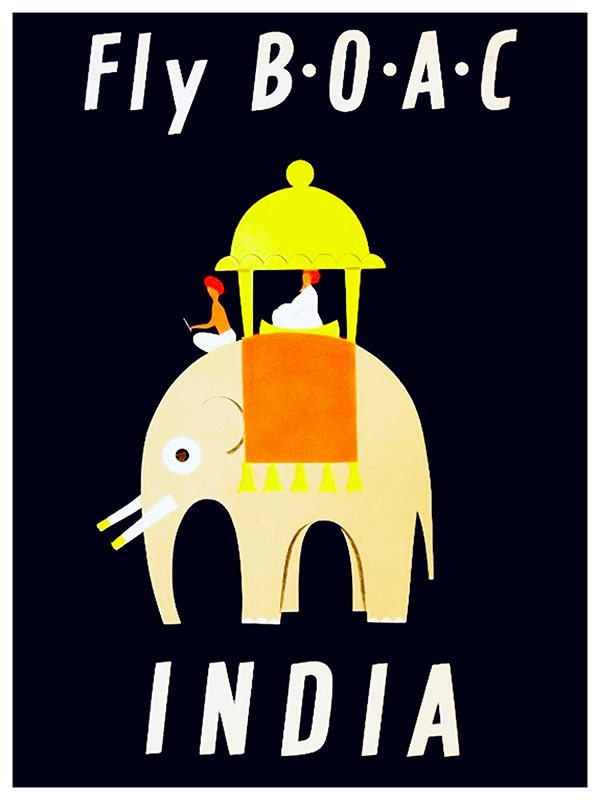 India Travel Poster Vintage Wall Art Print (ZT243)