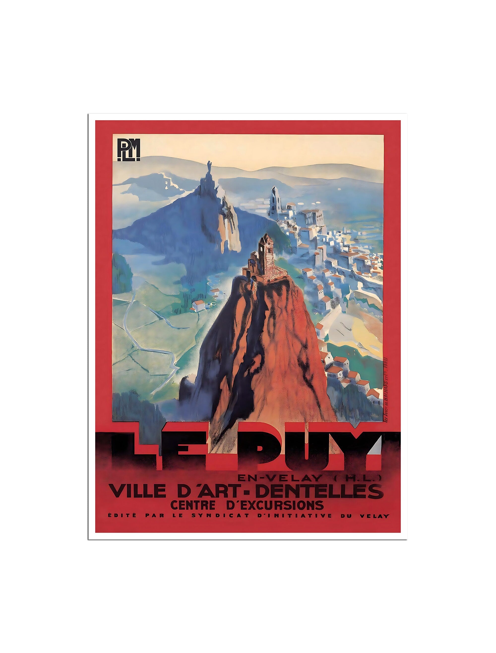 Le Puy Poster France Travel Art French Vintage Print Home Decor (XR4597)