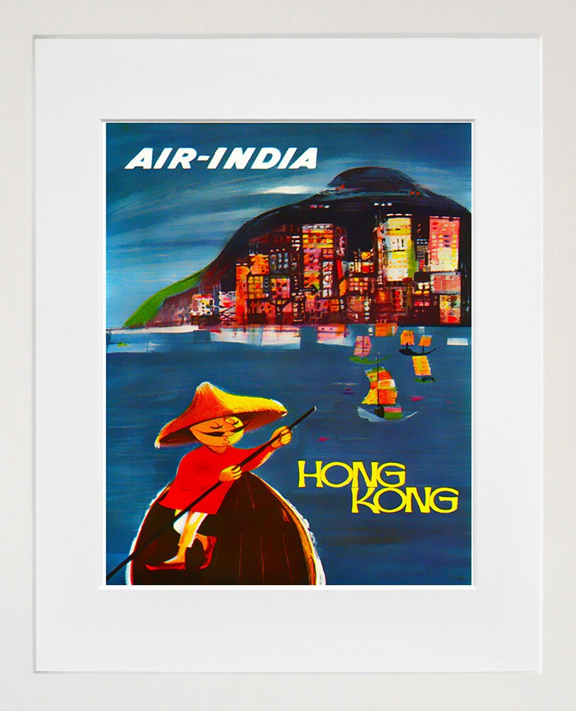 Hong Kong Art Print Travel China Home Decor Poster (XR118)