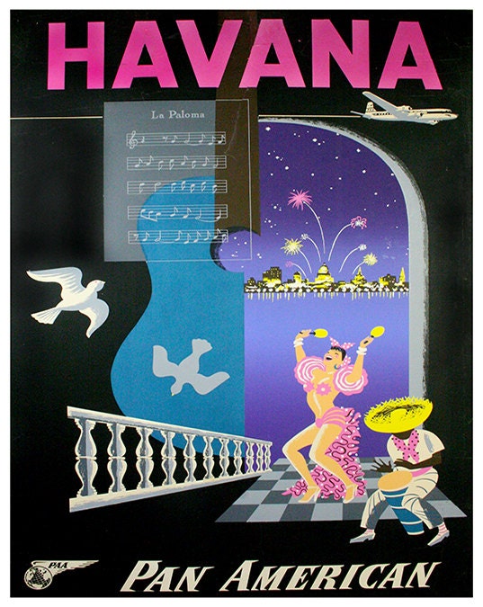 Cuba Art Print Havana Home Decor Travel Poster (XR110)