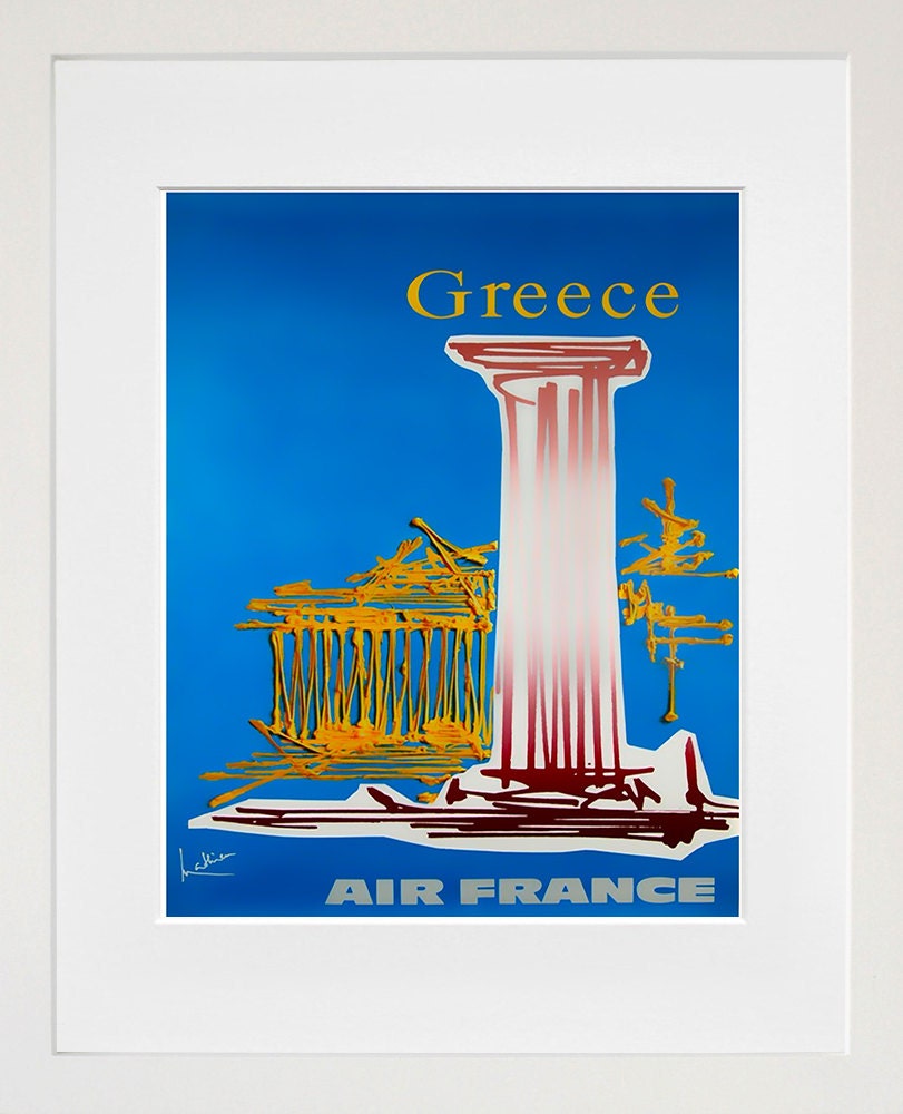 Greece Art Print Travel Greek Home Decor Poster (XR117)