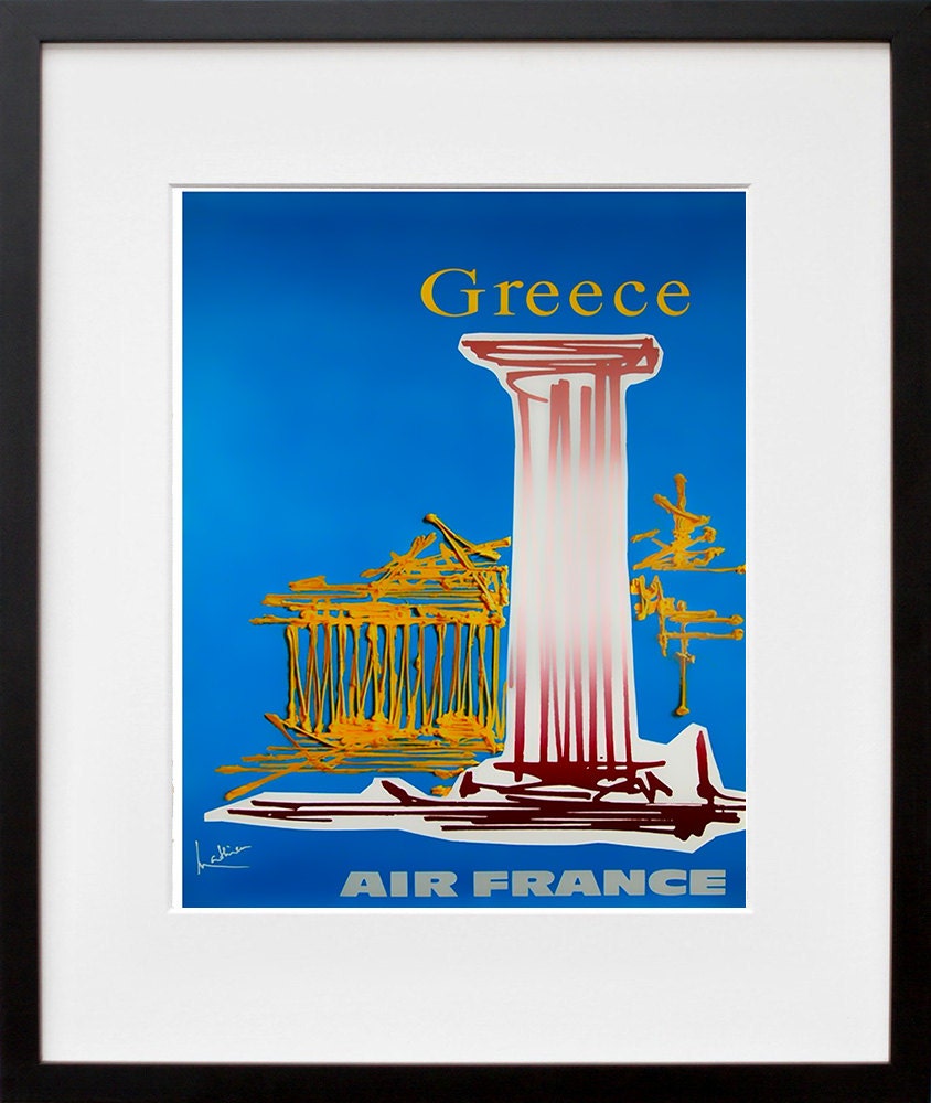 Greece Art Print Travel Greek Home Decor Poster (XR117)