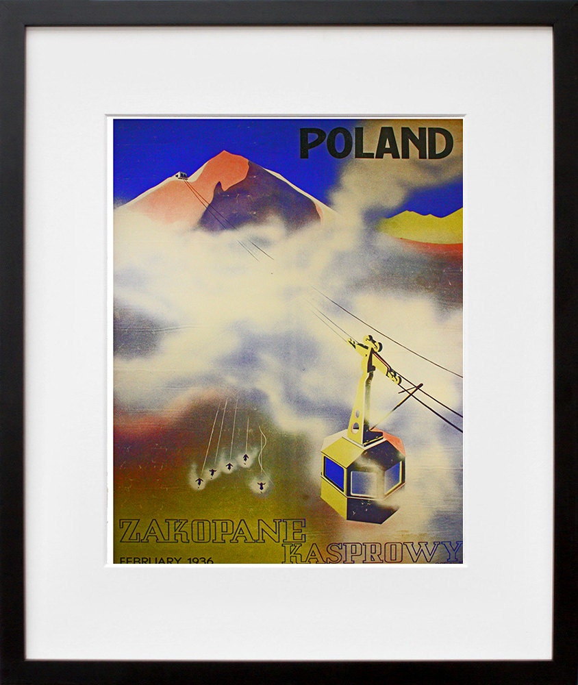 Poland Art Print Travel Polish Home Decor Poster (XR116)