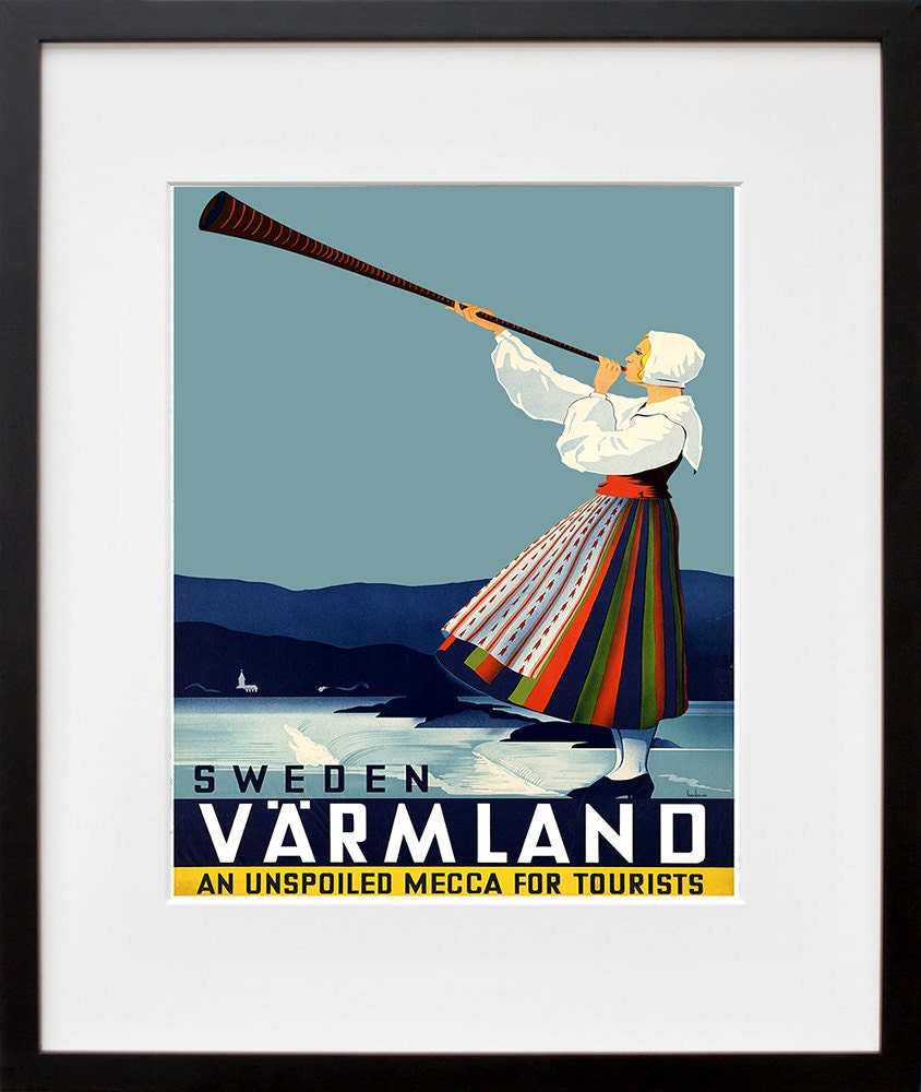 Sweden Art Print Swedish Travel Home Decor Poster (ZT272)