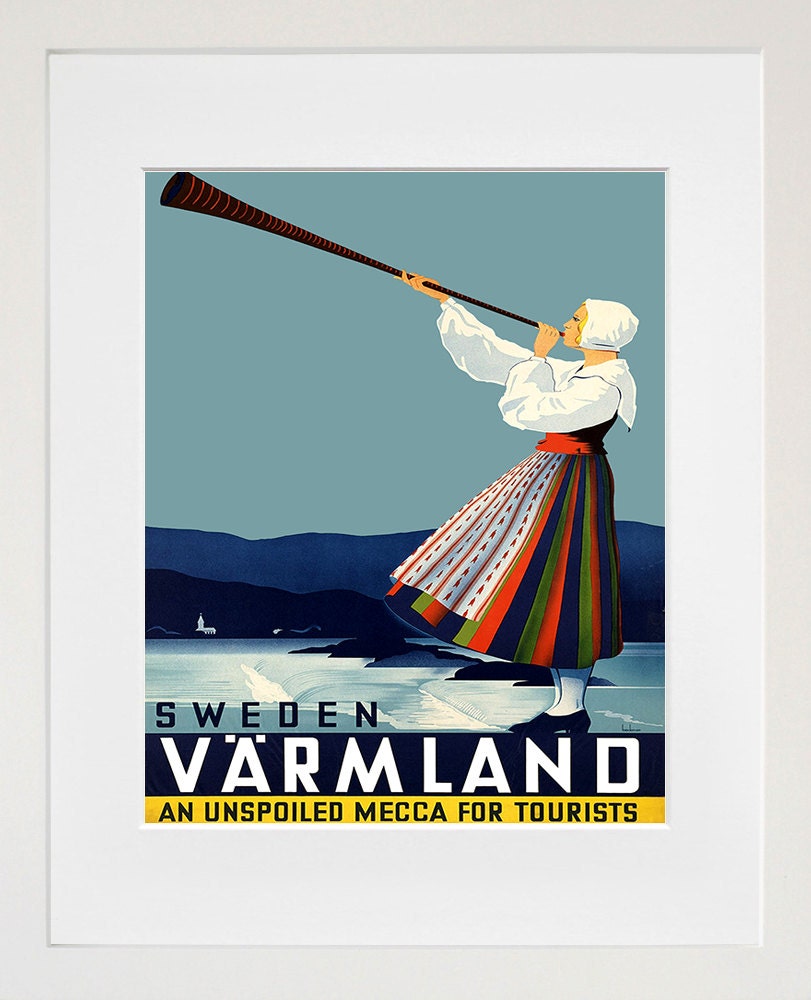 Sweden Art Print Swedish Travel Home Decor Poster (ZT272)