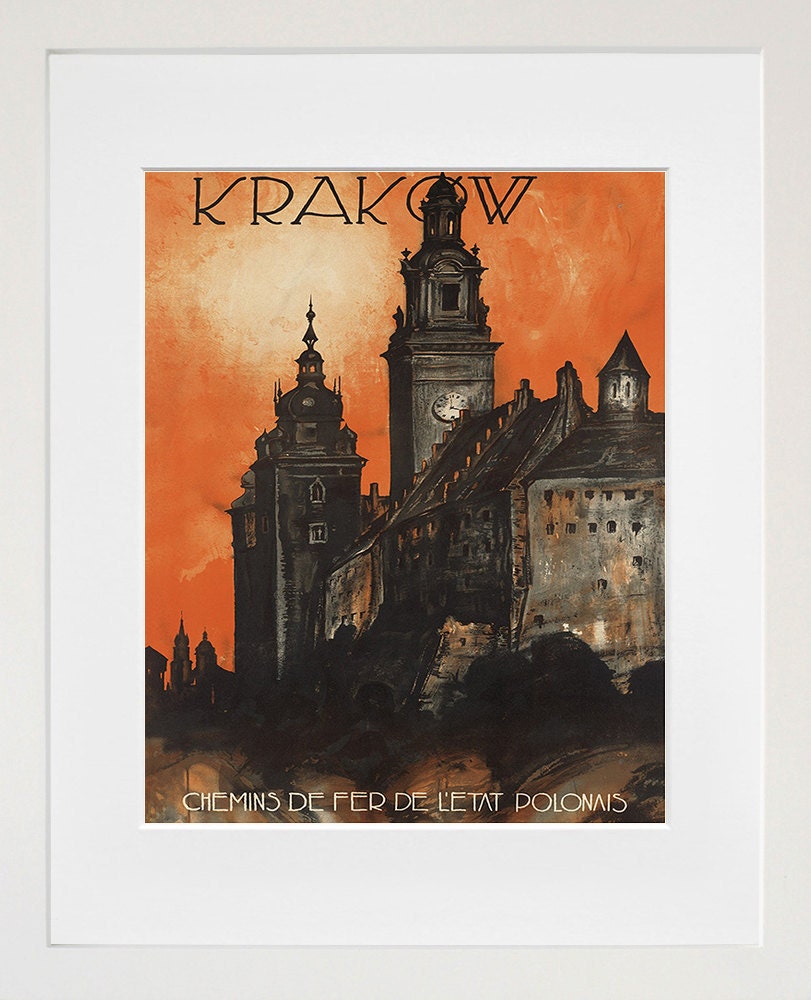 Poland Art Print Krakow Travel Poster Home Decor (ZT300)