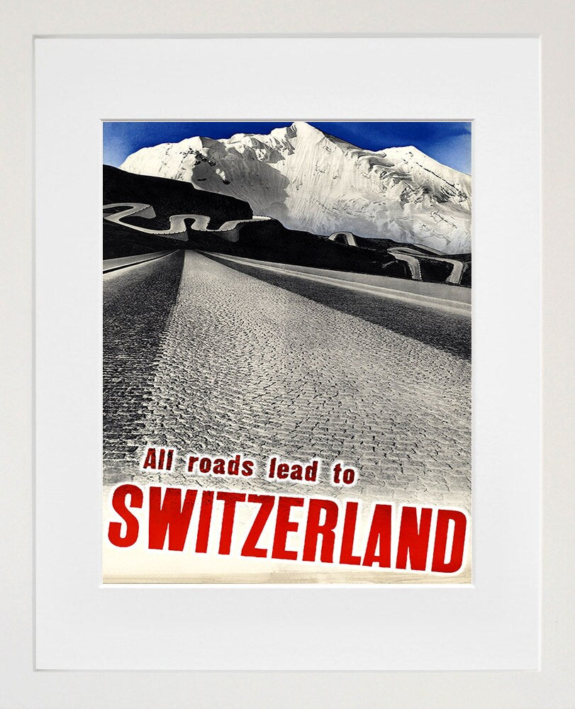 Switzerland Art Print Travel Poster Swiss Home Decor (ZT285)