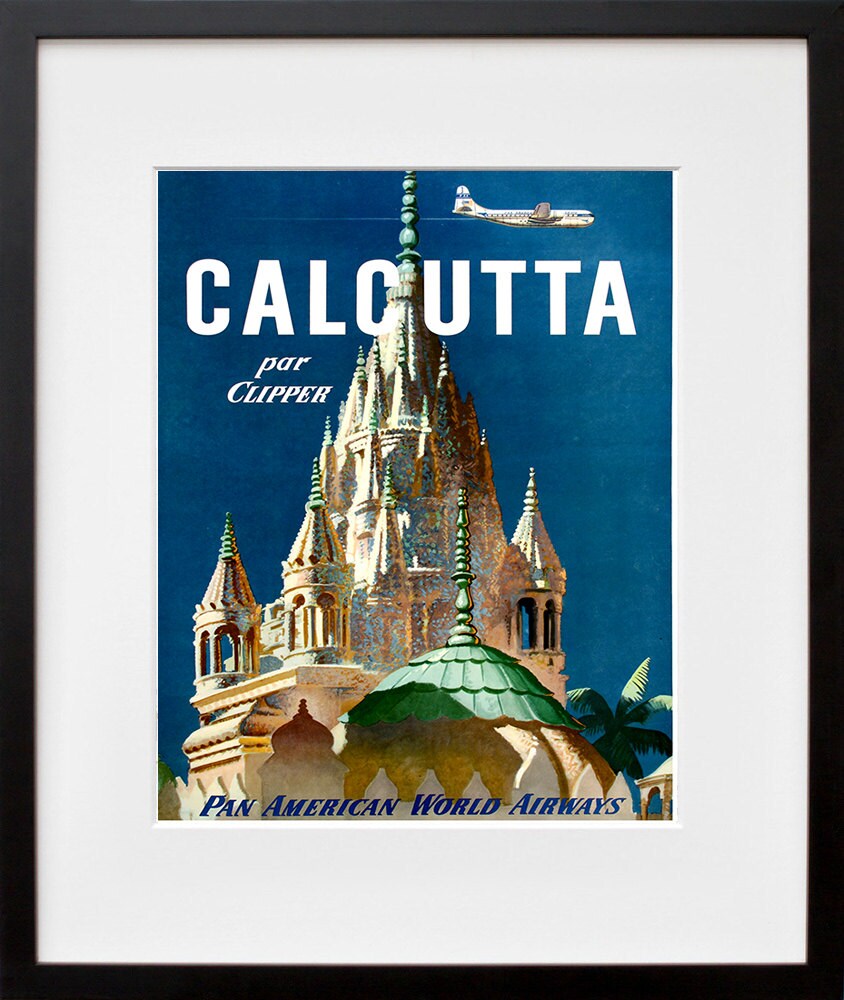 India Art Print Calcutta Travel Poster Home Decor (ZT291)