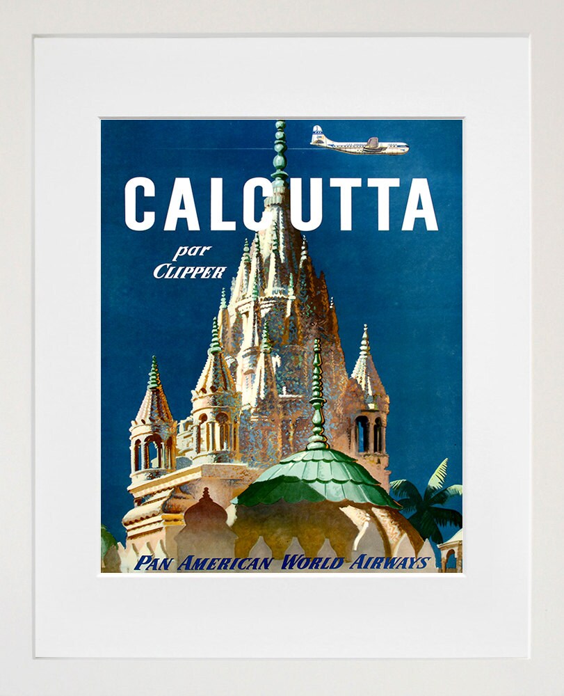 India Art Print Calcutta Travel Poster Home Decor (ZT291)