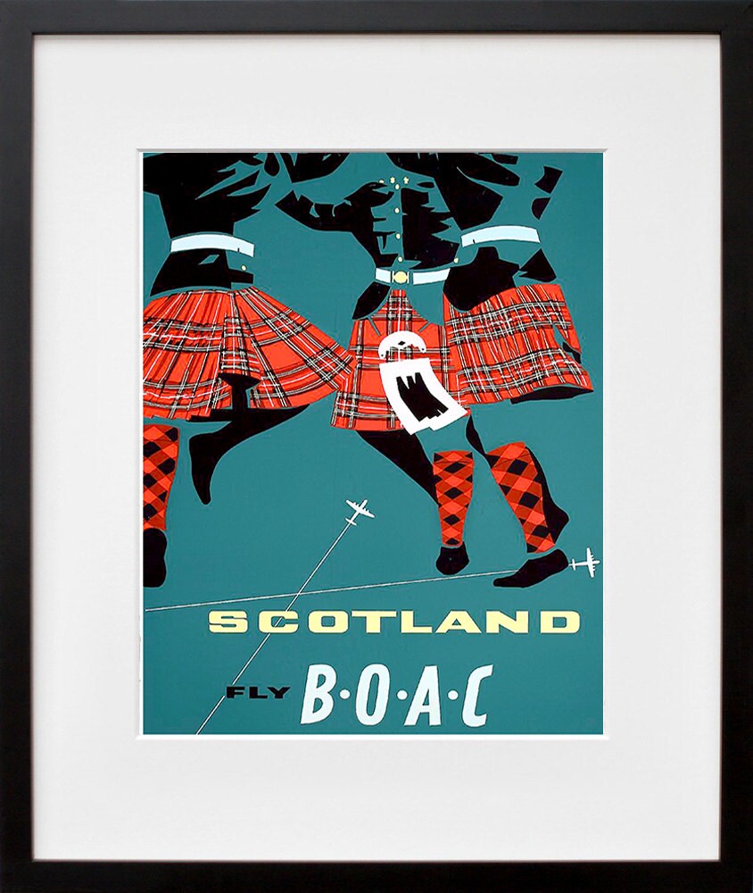Scotland Art Print Travel Poster Scottish Home Decor (ZT324)
