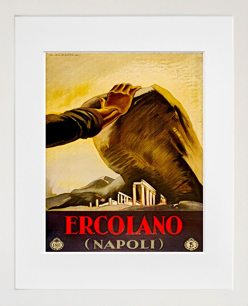 Italy Travel Poster Naples Wall Art Print (ZT328)