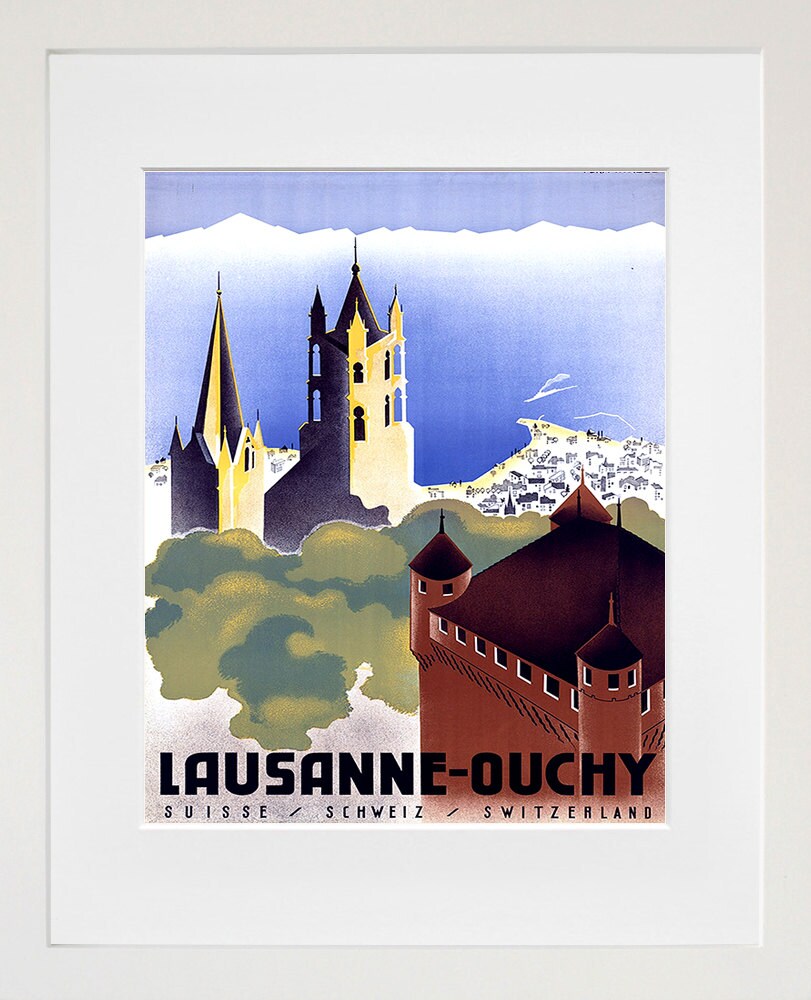 Swiss Travel Art Print Switzerland Home Decor (ZT284)