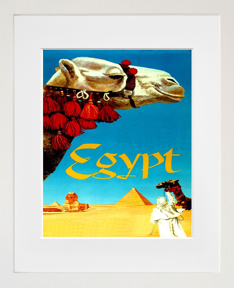 Egypt Travel Art Print Egyptian Home Decor (ZT346)