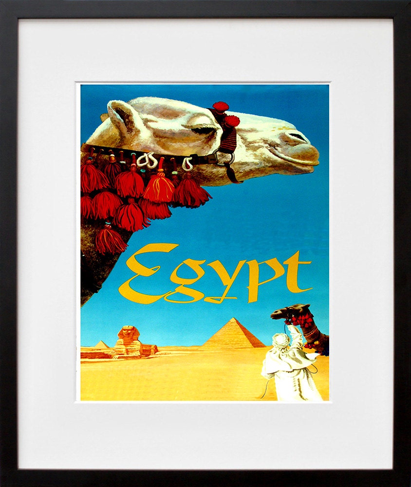 Egypt Travel Art Print Egyptian Home Decor (ZT346)