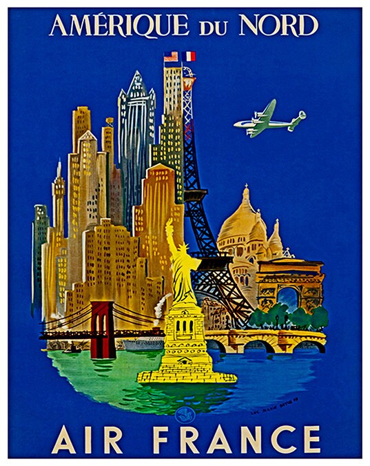 USA Travel Poster American Wall Art Print (ZT327)
