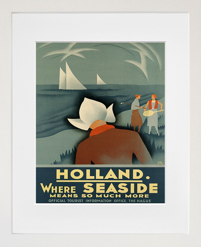 Holland Travel Poster Decor Wall Art Print (ZT280)