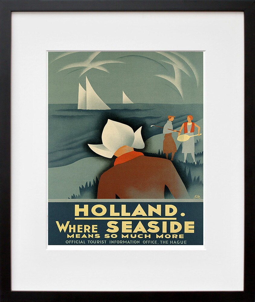 Holland Travel Poster Decor Wall Art Print (ZT280)
