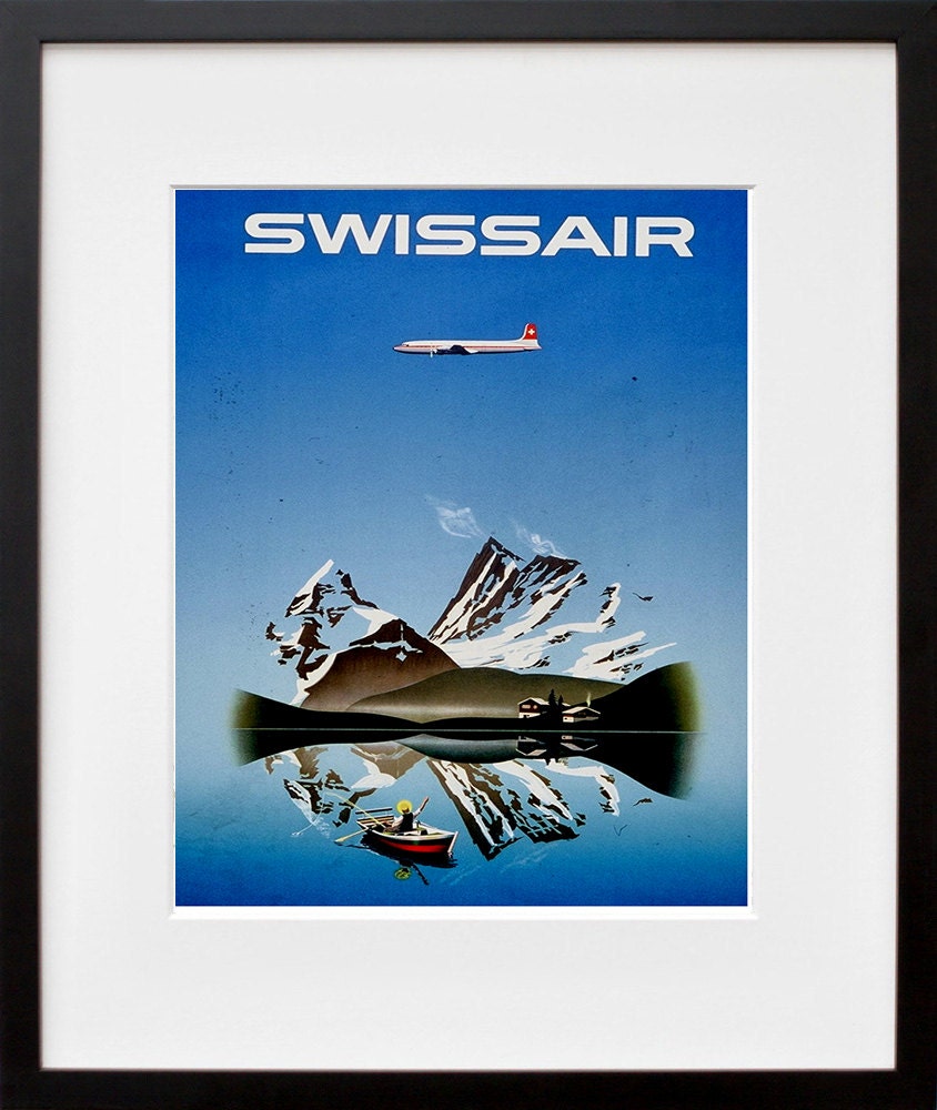 Swiss Travel Poster Switzerland Decor Wall Art Print (ZT268)