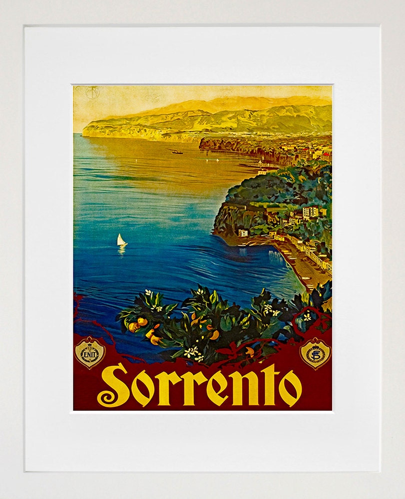 Italy Travel Poster Sorrento Decor Wall Art Print (ZT269)