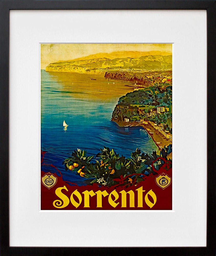 Italy Travel Poster Sorrento Decor Wall Art Print (ZT269)