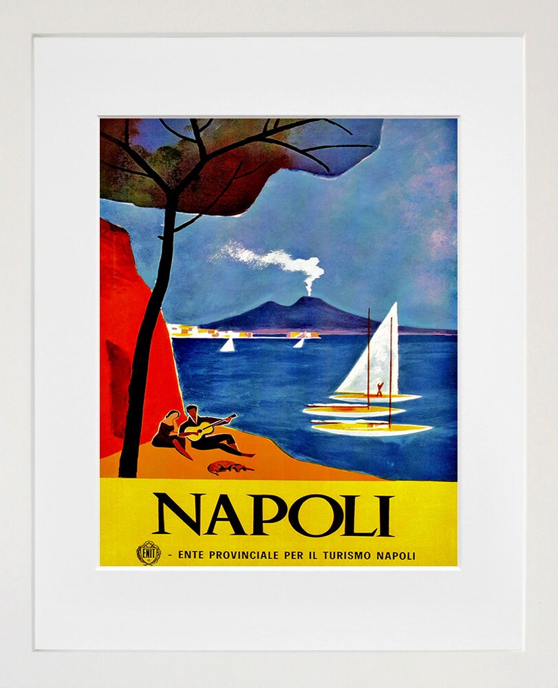 Naples Travel Art Print Italy Home Decor (ZT313)
