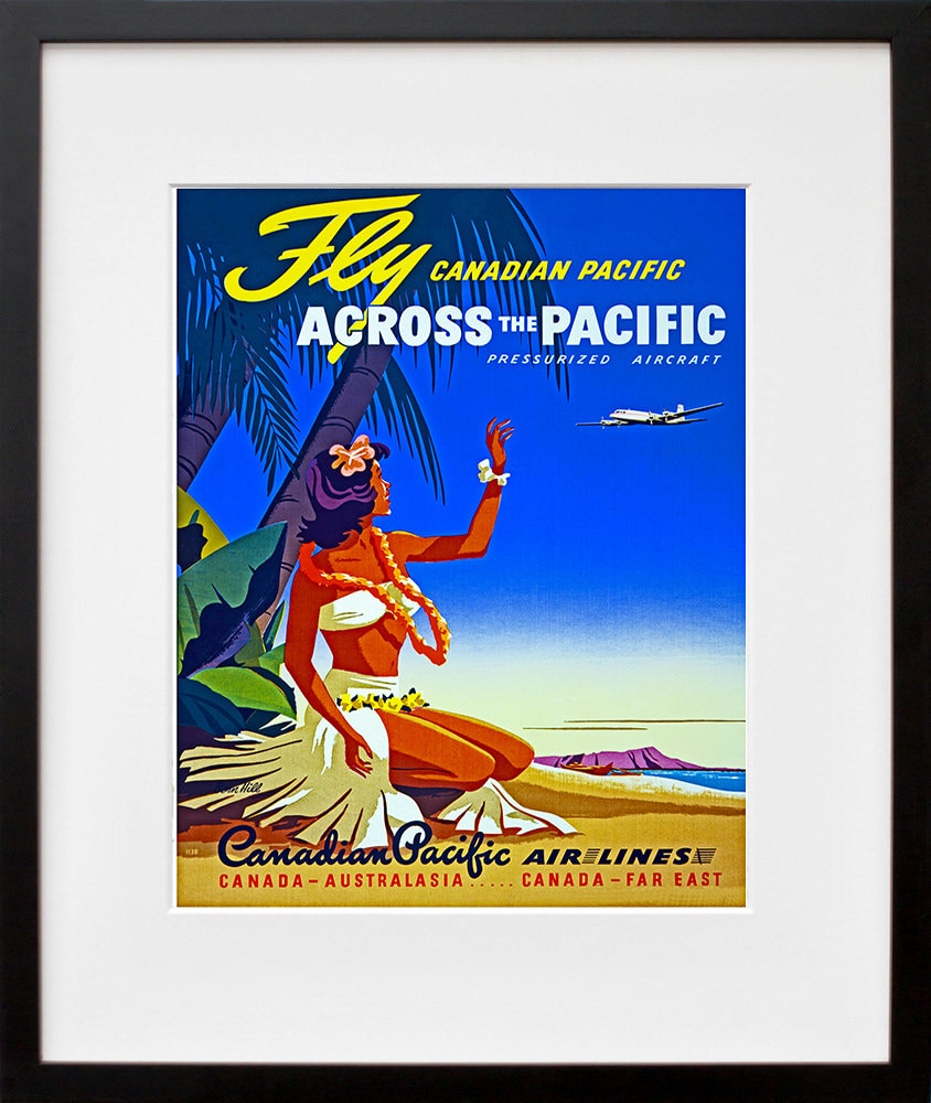 Pacific Islands Travel Art Print Hawaii Home Decor (ZT323)