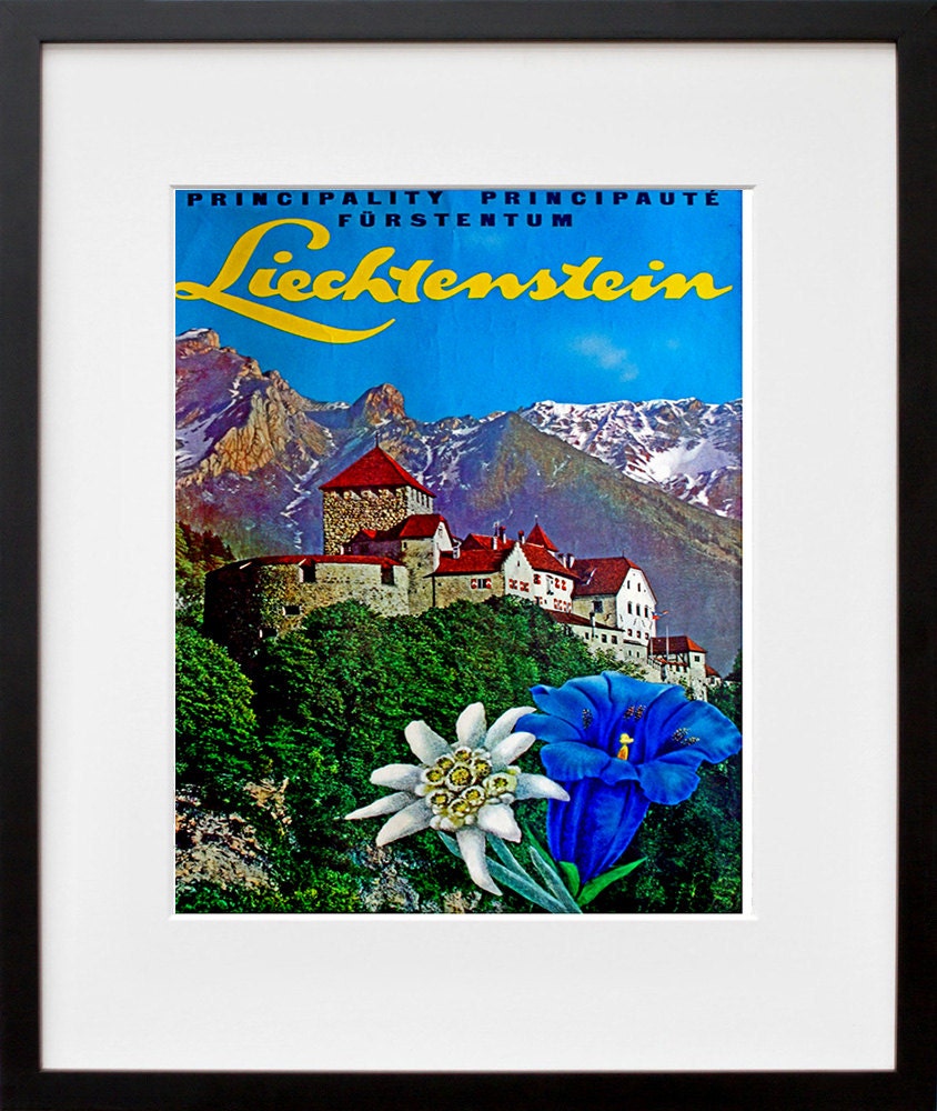 Liechtenstein Travel Print Liechtenstein Gift Poster Wall Art (ZT319)