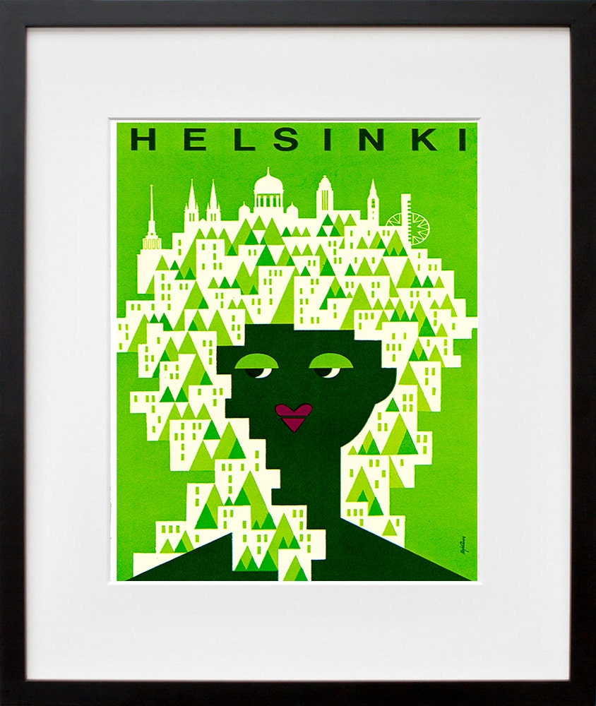 Helsinki Finland Travel Print Poster Wall Art (XR146)