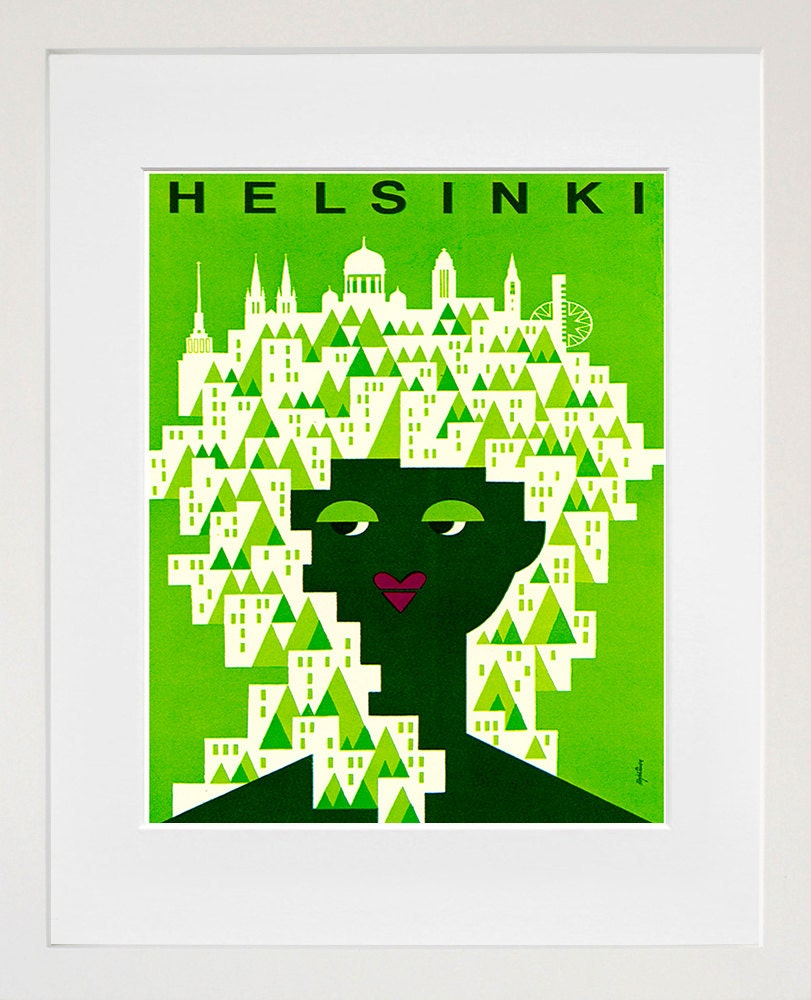 Helsinki Finland Travel Print Poster Wall Art (XR146)