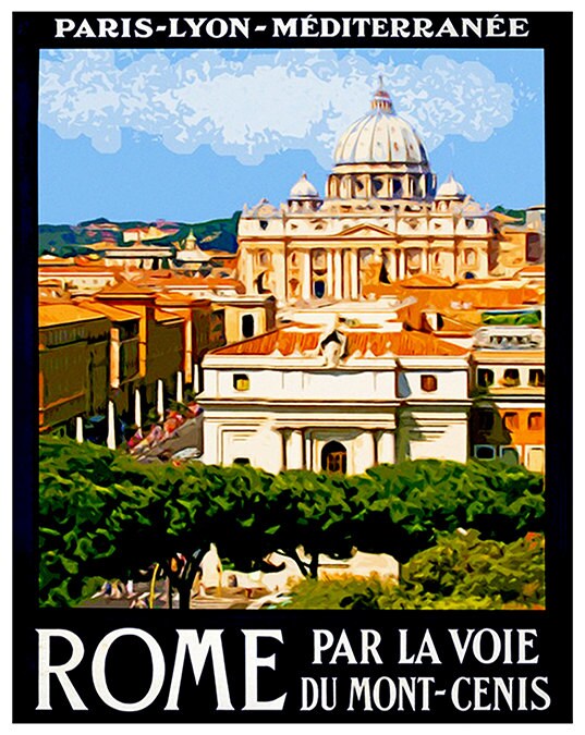 Rome Travel Poster Italy Art Print Home Decor (ZT382)