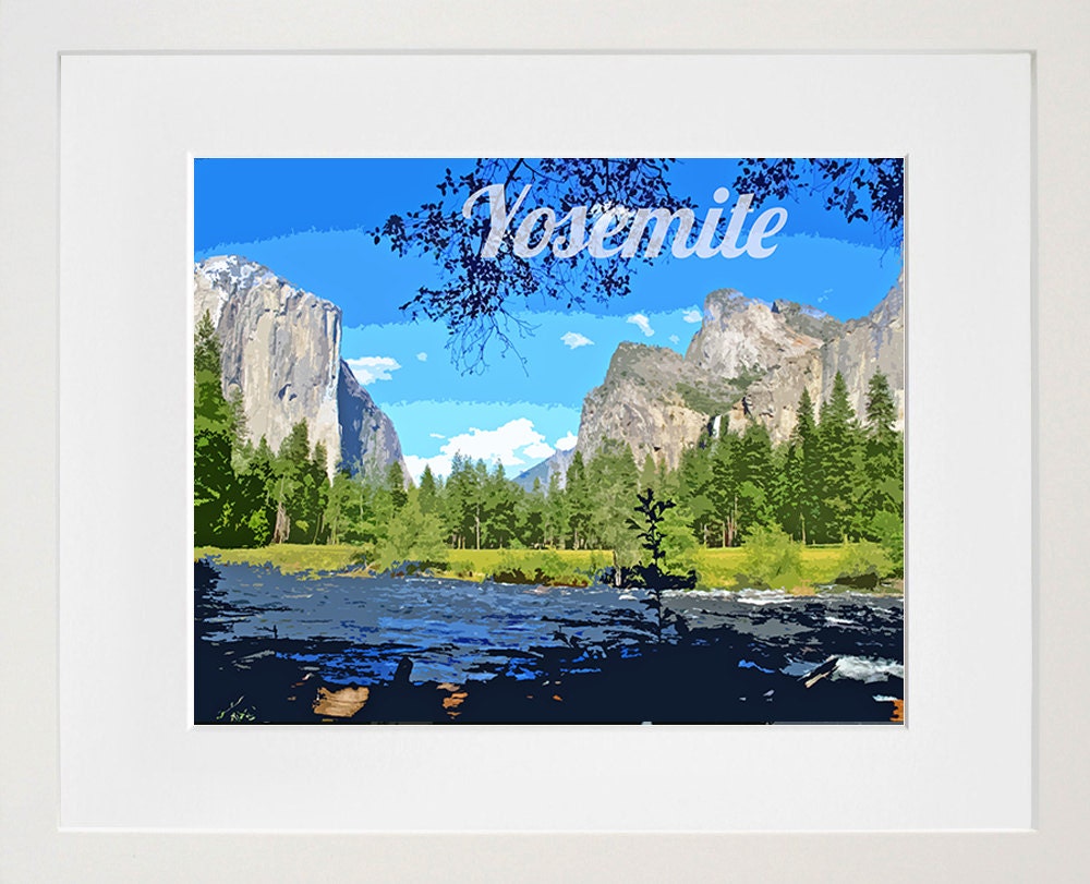 Yosemite National Park Art Travel Poster Print Home Decor (ZB3)