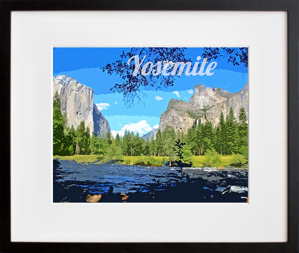 Yosemite National Park Art Travel Poster Print Home Decor (ZB3)