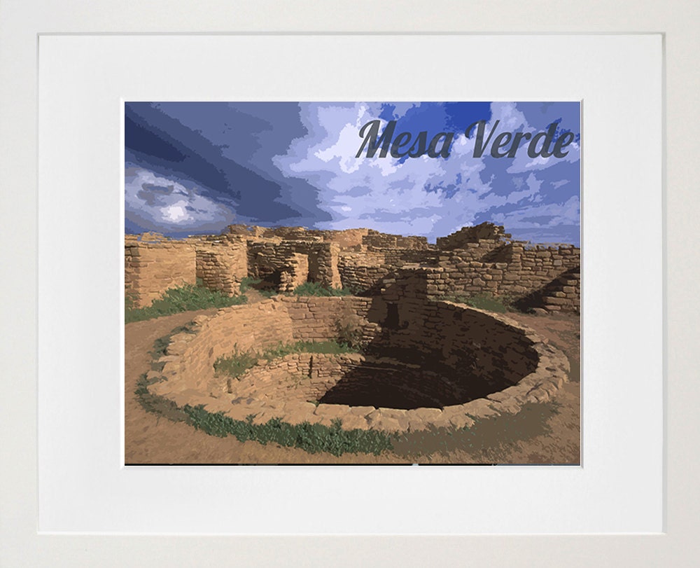 Mesa Verde National Park Poster Travel Art Print Home Decor (ZB5)