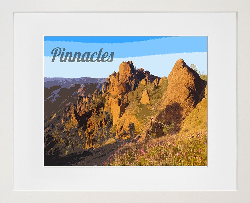 Pinnacles National Park Poster Travel Art Print Home Decor (ZB7)