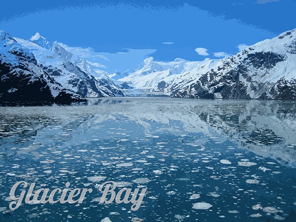 Glacier Bay National Park Poster Travel Art Print Home Decor (ZB8)