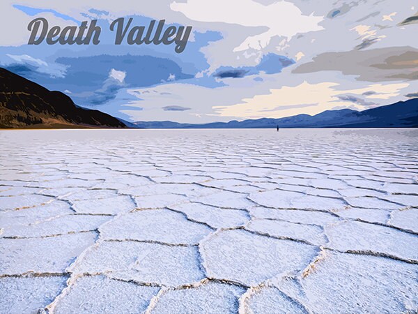 Death Valley National Park Poster Travel Art Print Home Decor (ZB9)