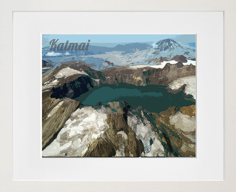 Katmai National Park Poster Alaska Travel Art Print Home Decor (ZB13)