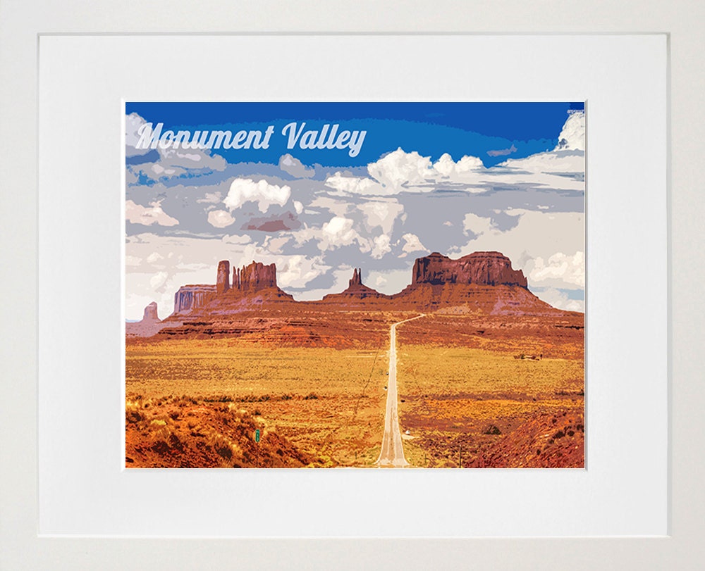 Monument Valley Poster Travel Art Print Home Decor (ZB18)